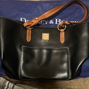 Dooney & Bourke Black and Brown Tote Bag